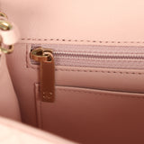 Chanel Mini Classic Rectangular Flap Bag Light Pink Lambskin Light Gold Hardware - Thumbnail View 10