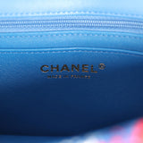 Chanel Mini Classic Rectangular Flap Bag Red, White, Blue Tweed Boucle Gold Hardware - Thumbnail View 9