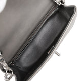 Chanel Mini Classic Rectangular Flap Bag Dark Silver Lambskin Ruthenium Hardware - Thumbnail View 8