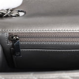 Chanel Mini Classic Rectangular Flap Bag Dark Silver Lambskin Ruthenium Hardware - Thumbnail View 10