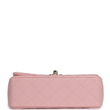 Chanel Mini Classic Rectangular Flap Bag Light Pink Lambskin Light Gold Hardware - Thumbnail View 6