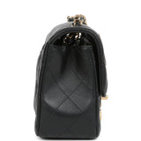 Chanel Mini Classic "Charms" Rectangular Flap Bag Black Lambskin Gold Hardware - Thumbnail View 3