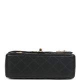 Chanel Mini Classic "Charms" Rectangular Flap Bag Black Lambskin Gold Hardware - Thumbnail View 6