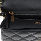Chanel Mini Classic "Charms" Rectangular Flap Bag Black Lambskin Gold Hardware - Thumbnail View 9