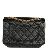Pre-owned Chanel Mini Reissue 224 2.55 Flap Bag Black Crumpled Aged Calfskin Antique Gold Hardware - Thumbnail View 4