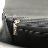 Chanel Mini Classic Rectangular Top Handle Flap Bag Black Lambskin Light Gold Hardware - Thumbnail View 10