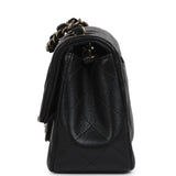 Chanel Mini Classic Rectangular Flap Bag Black Lambskin Light Gold Hardware - Thumbnail View 3
