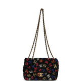 Pre-owned Chanel Mini Rectangular Flap Bag Black, Multi Sequin Gold Hardware - Thumbnail View 7