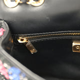 Pre-owned Chanel Mini Rectangular Flap Bag Black, Multi Sequin Gold Hardware - Thumbnail View 10