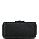 Pre-owned Chanel Mini Classic Square Flap Bag So Black Lambskin Black Hardware - Thumbnail View 7