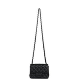 Pre-owned Chanel Mini Classic Square Flap Bag So Black Lambskin Black Hardware - Thumbnail View 8