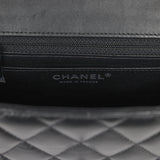 Pre-owned Chanel Mini Classic Square Flap Bag So Black Lambskin Black Hardware - Thumbnail View 9