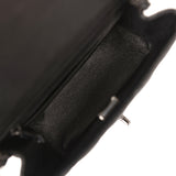 Pre-owned Chanel Mini Classic Square Flap Bag So Black Lambskin Black Hardware - Thumbnail View 11