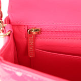 Pre-owned Chanel Mini Classic Rectangular Flap Bag Hot Pink Patent Gold Hardware - Thumbnail View 9