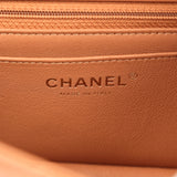 Chanel Mini Classic Rectangular Flap Bag Caramel Lambskin Light Gold Hardware - Thumbnail View 10