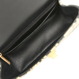 Pre-owned Chanel Mini Graffiti Reissue 224 2.55 Flap Bag Black, Gold Croc Embossed Calfskin Brushed Gold Hardware - Thumbnail View 10