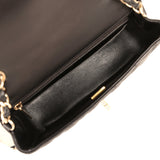 Pre-owned Chanel Mini Classic Rectangular Flap Bag Black Lambskin Light Gold Hardware - Thumbnail View 8