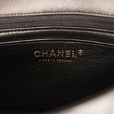 Pre-owned Chanel Mini Classic Rectangular Flap Bag Black Lambskin Light Gold Hardware - Thumbnail View 9