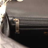 Pre-owned Chanel Mini Classic Rectangular Flap Bag Black Lambskin Light Gold Hardware - Thumbnail View 10