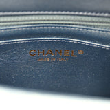 Chanel Mini Rectangular Flap Bag Blue Ombre Denim Brushed Gold Hardware - Thumbnail View 9