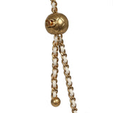 Chanel Mini Square Pearl Crush Flap Bag White Lambskin Antique Gold Hardware - Thumbnail View 8