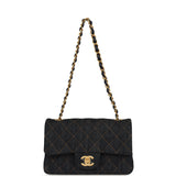 Chanel Mini Classic Rectangular Flap Bag Dark Blue Denim Brushed Gold Hardware - Thumbnail View 7