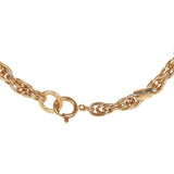 Vintage Chanel Gold CC Faux Crystal Pendant Necklace