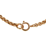 Vintage Chanel Gold CC Heart Pendant Necklace