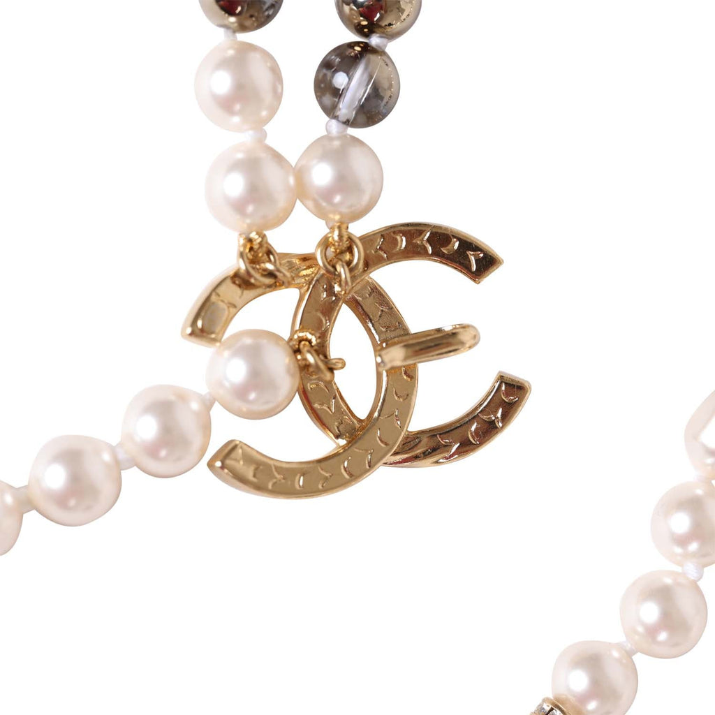 Chanel Layered Pearl, Gripoix, and Strass Gold Metal Fish Head Logo Ne –  Madison Avenue Couture
