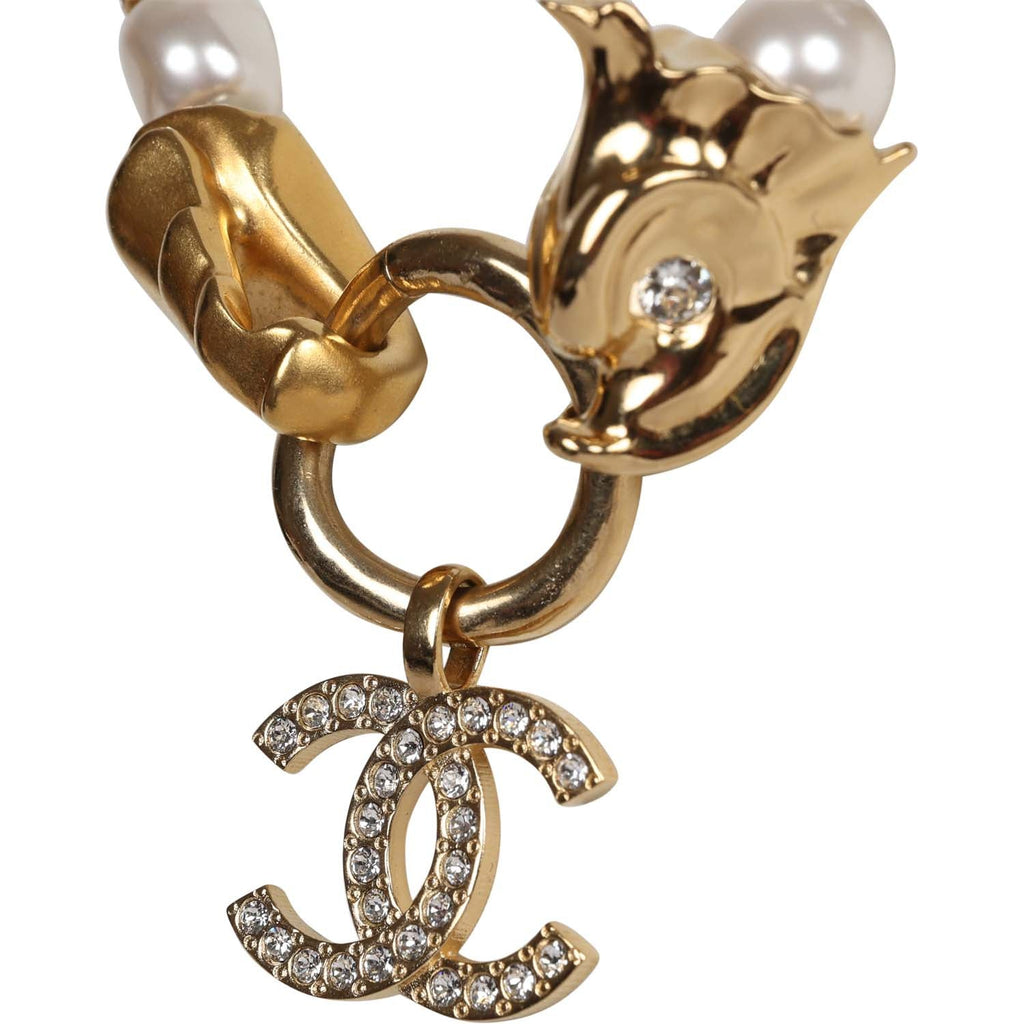 CHANEL, Jewelry, Brooch Chanel Golden Oval Double C