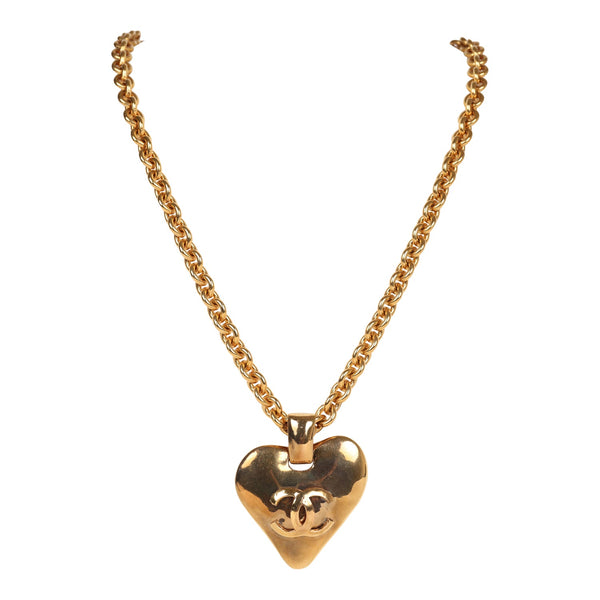 CHANEL, Jewelry, 220 Gold Tone Chanel Lariat Dog Tag Necklace Wpink  Crystal