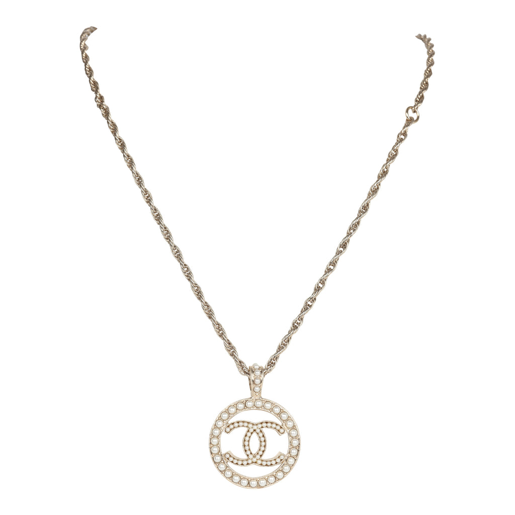 Chanel Gold Chanel Round Chain Chanel Heraldic Coins Necklace