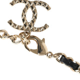 Chanel Hula Hoop Hula Hoop Charm Necklace Black Enamel/Light Gold Tone Hardware