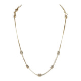 Chanel CC Short Necklace Light Gold Tone Hardware