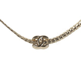 Chanel CC Short Necklace Light Gold Tone Hardware