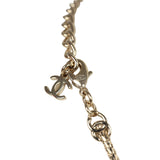 Chanel CC Short Necklace Light Gold Tone Hardware