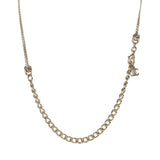 Chanel CC Short Necklace Light Gold Tone Hardware