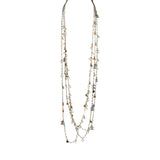 Pre-owned Chanel CC Clovers & Hearts Layered Necklace Mixed Metal Hardware