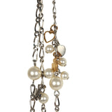 Pre-owned Chanel CC Clovers & Hearts Layered Necklace Mixed Metal Hardware