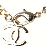 Chanel Crystal CC Choker Necklace Silver Tone and Light Gold Tone Hardware