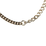 Chanel Crystal CC Choker Necklace Silver Tone and Light Gold Tone Hardware