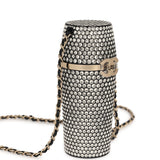 Chanel Crystal-Embellished Lipstick Case Long Necklace Black Resin, Crystals Light Gold Hardware - Thumbnail View 3