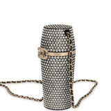 Chanel Crystal-Embellished Lipstick Case Long Necklace Black Resin, Crystals Light Gold Hardware - Thumbnail View 6