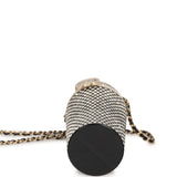 Chanel Crystal-Embellished Lipstick Case Long Necklace Black Resin, Crystals Light Gold Hardware - Thumbnail View 7