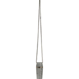 Chanel Crystal-Embellished Lipstick Case Long Necklace Black Resin, Crystals Light Gold Hardware - Thumbnail View 9