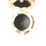 Pre-owned Chanel Lipstick Case Long Necklace Black Resin, Orange Leather Light Gold Hardware - Thumbnail View 9