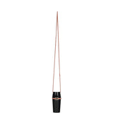 Pre-owned Chanel Lipstick Case Long Necklace Black Resin, Orange Leather Light Gold Hardware - Thumbnail View 8