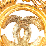 Vintage Chanel CC Medallion Chunky Chain Pendant Necklace Gold Plated Hardware - Thumbnail View 6