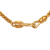 Vintage Chanel Long CC Gripoix Stone Pendant Necklace Tiger Eye, Gold Plated Hardware - Thumbnail View 7