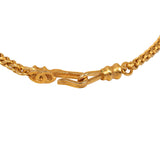 Vintage Chanel Long CC Gripoix Stone Pendant Necklace Tiger Eye, Gold Plated Hardware - Thumbnail View 8